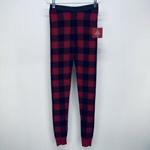 Yet Again Pajama Pants Size XS Women’s Plaid Curvy Fit Mid Rise Red Black New